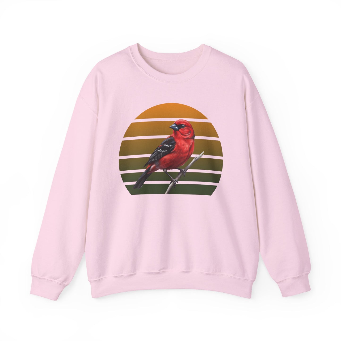 Scarlet Tanager Sweatshirt | Bird Watcher Crewneck | Unisex Songbird Gift for Bird Lovers
