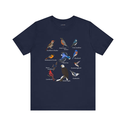 Blue Jay Cardinal Hummingbird Robin Bald Eagle Birding & Birdwatching Bird T-Shirt