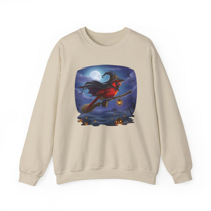 Cardinal Halloween Bird Sweatshirt - Spooky Halloween Costume for Bird Lovers