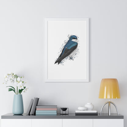 Tree Swallow Bird Framed Poster