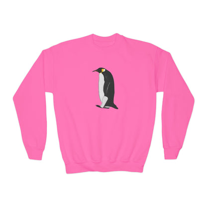 Emperor Penguin Bird Birdwatching Youth Crewneck Sweatshirt