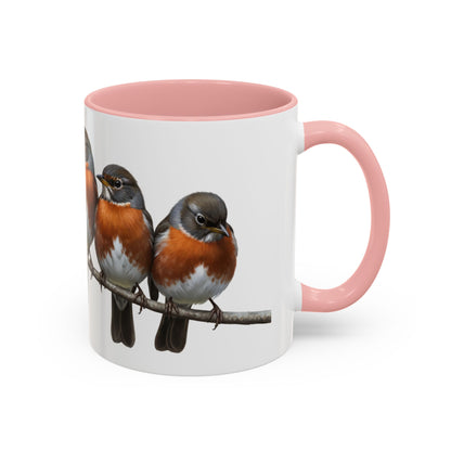 枝に止まるアメリカムシクイの陶器製バードコーヒーマグ – バードウォッチャーへのカスタムギフト