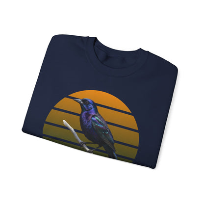 Grackle Sweatshirt | Common Grackle Birder Gift | Great-Tailed Bird Lover Crewneck