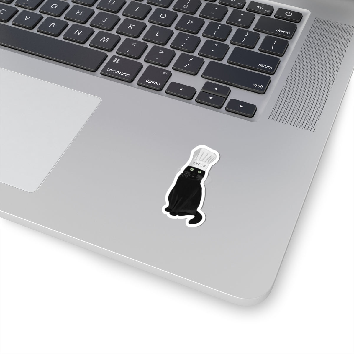 Black Cat with Kitchen Chef Hat Cat Lover Sticker