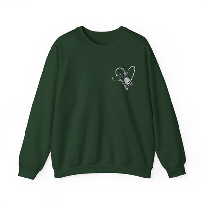 Pigeon Heart Birdlover Ornithologist Bird Sweatshirt