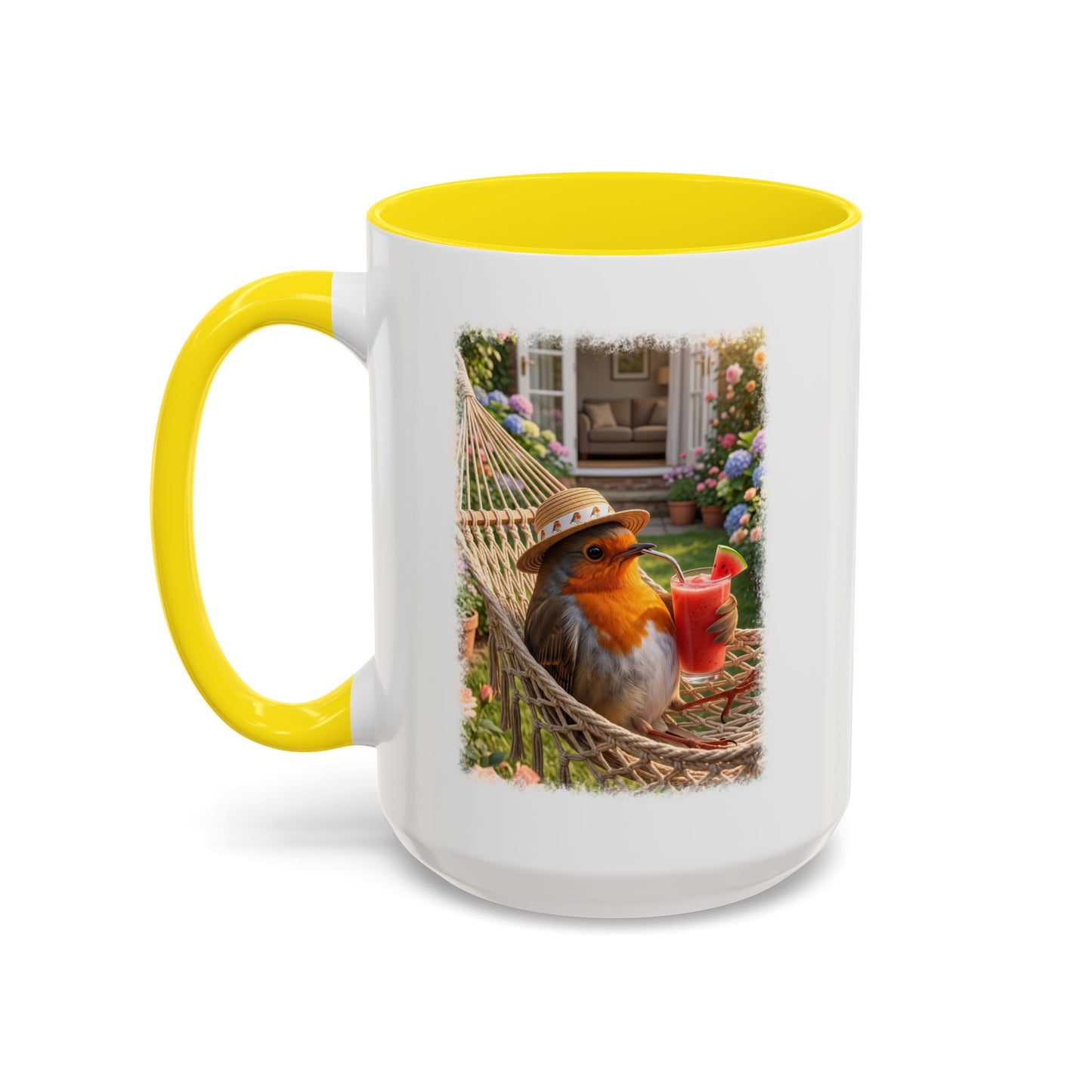 Robin Rosi Hammock and Smoothie Mug for Bird Lovers