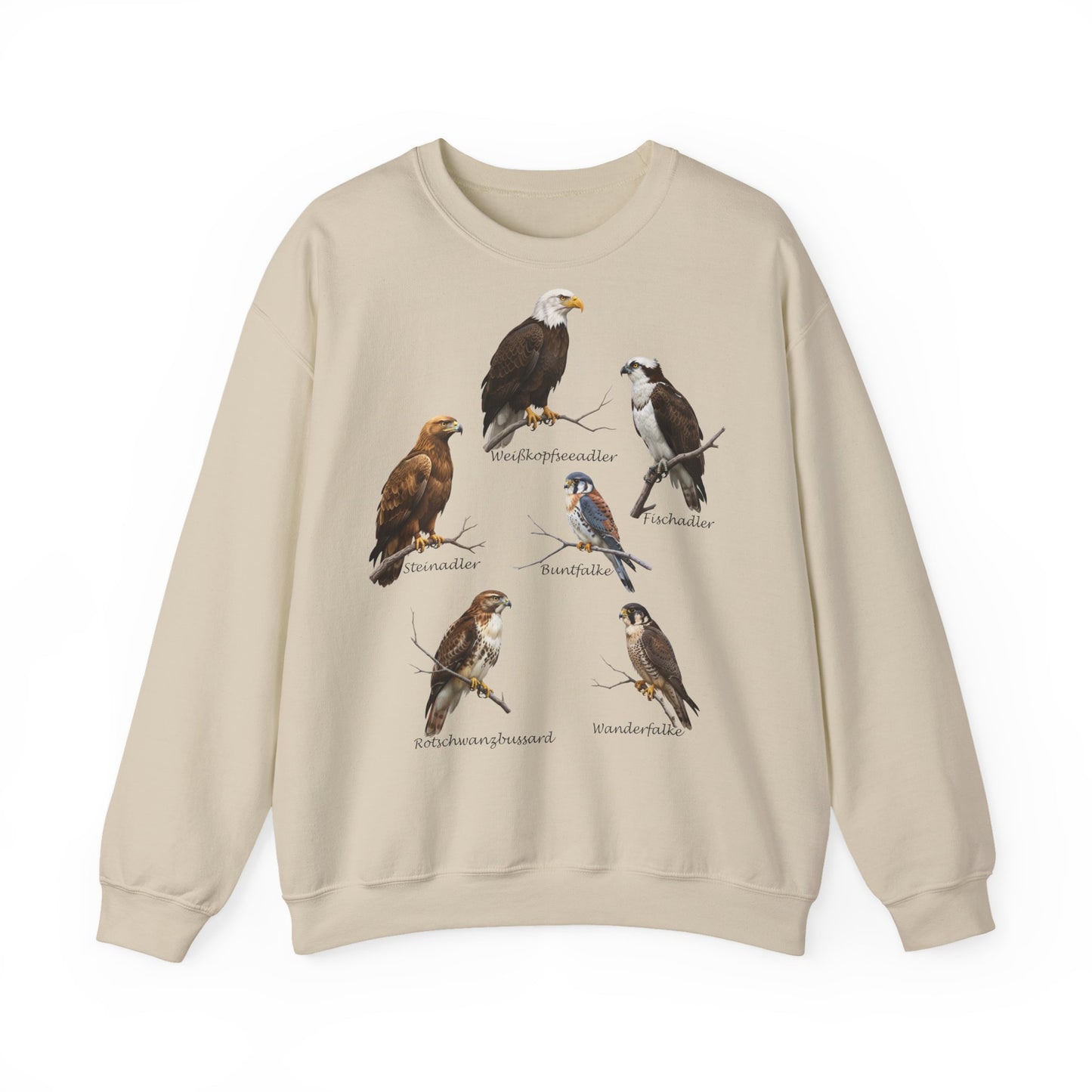 Sweatshirt mit Greifvögeln: Adler, Falke & Co. | Vogelkunde & Outdoor