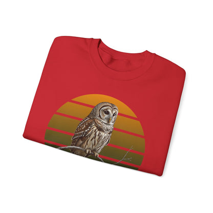 Barred Owl Sweatshirt | Unisex Bird Lover Pullover | Wildlife Birder Gift | Bird Crewneck