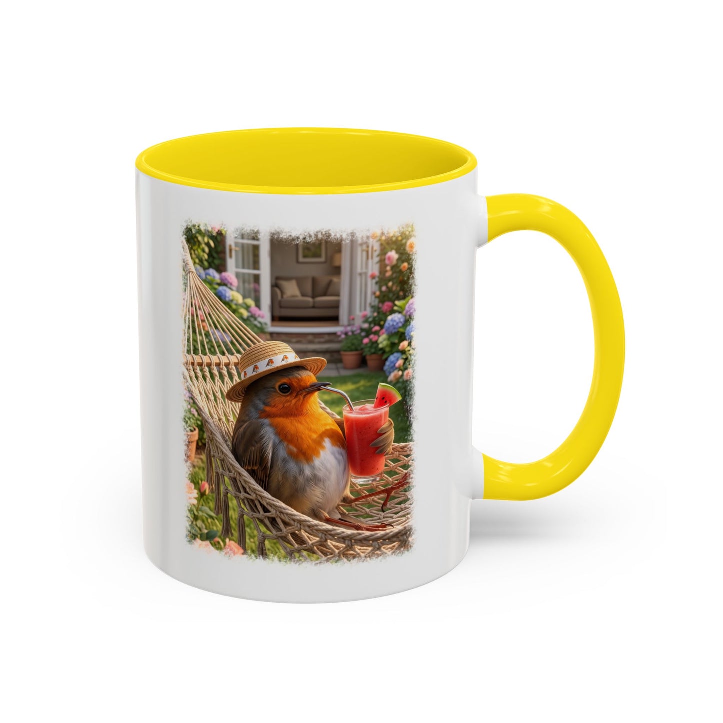 Robin Rosi Hammock and Smoothie Mug for Bird Lovers