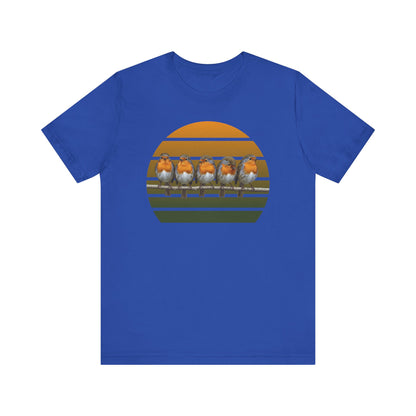 Rotkehlchen Premuim T-Shirt | Geschenk für Vogelbeobachter | jz.birds