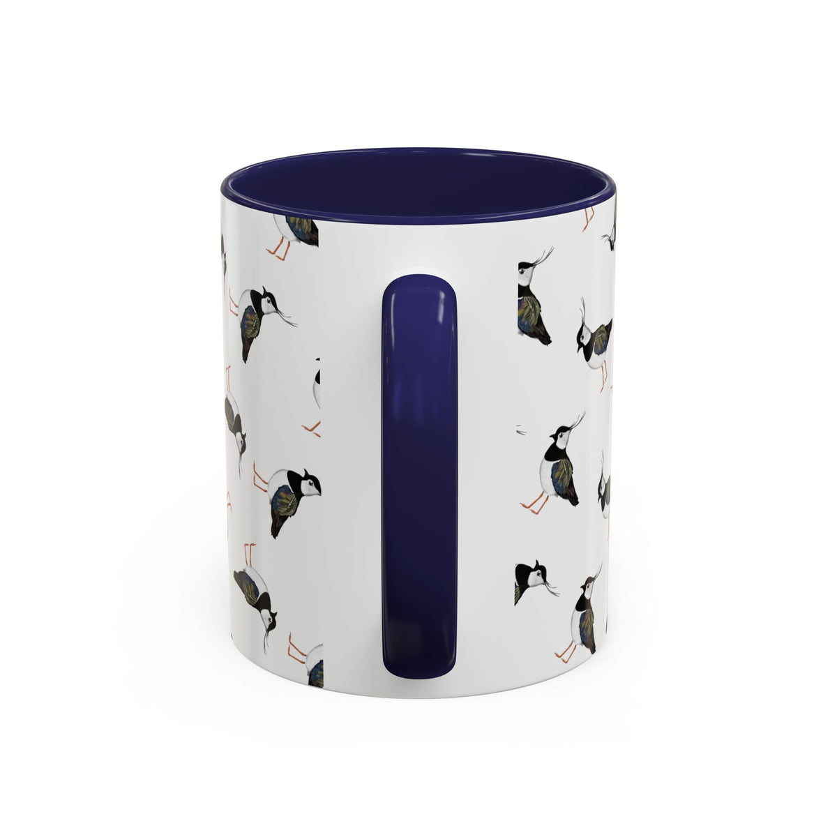 Kiebitz Tasse mit Streumuster | Vogelmotiv Kaffeebecher für Vogelbeobachter & Naturfreunde