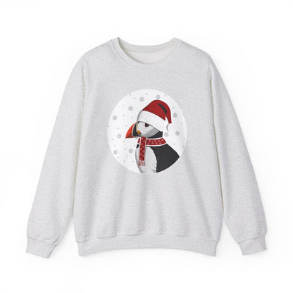 Puffin Santa Claus Christmas Birdwatcher Biologist Bird Sweatshirt