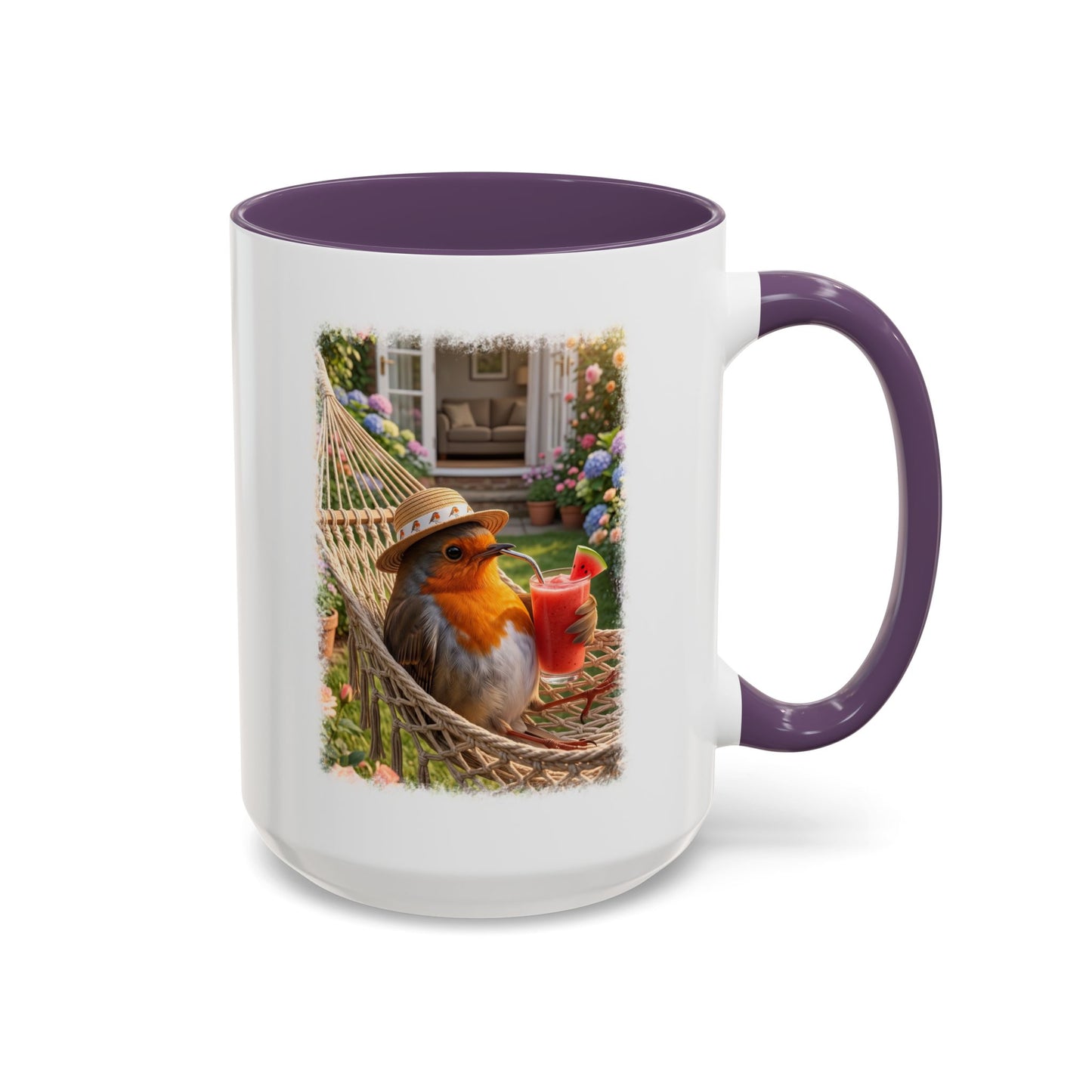 Robin Rosi Hammock and Smoothie Mug for Bird Lovers