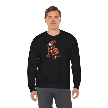 Papageitaucher in Strick Weihnachts-Sweatshirt | Unisex Vogel Sweater für Vogelfreunde & Vogelbeobachter