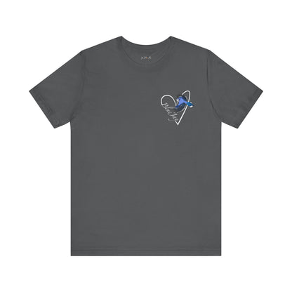 Blue Jay Heart Birdwatcher Bird T-Shirt