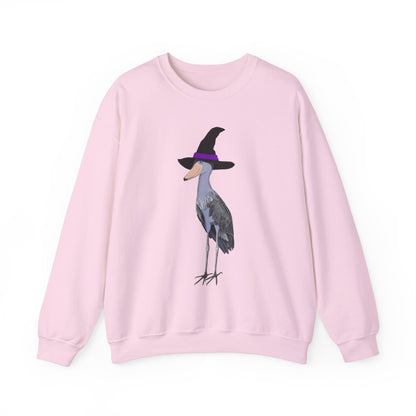 Shoebill Halloween Witch Birdwatcher Biologist Bird Sweatshirt