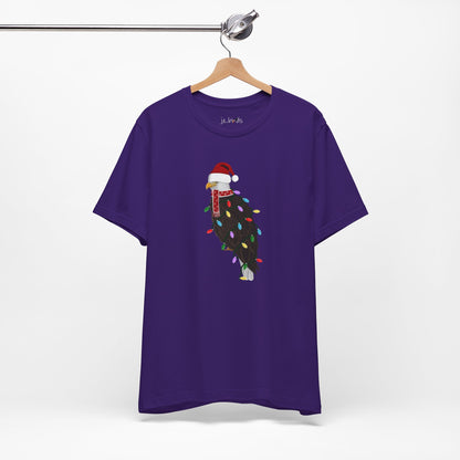 Bald Eagle with Fairy Lights Christmas Bird T-Shirt