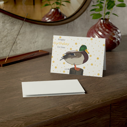 Mallard Birthday Cards – bird card, greeting