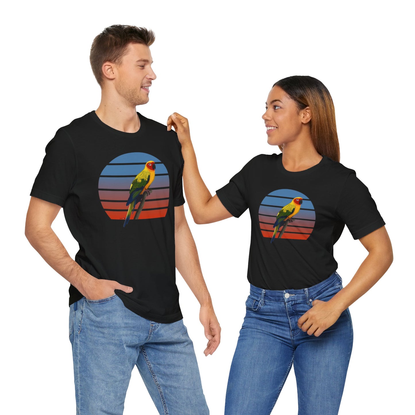 Sun Conure Birdwatcher Bird T-Shirt