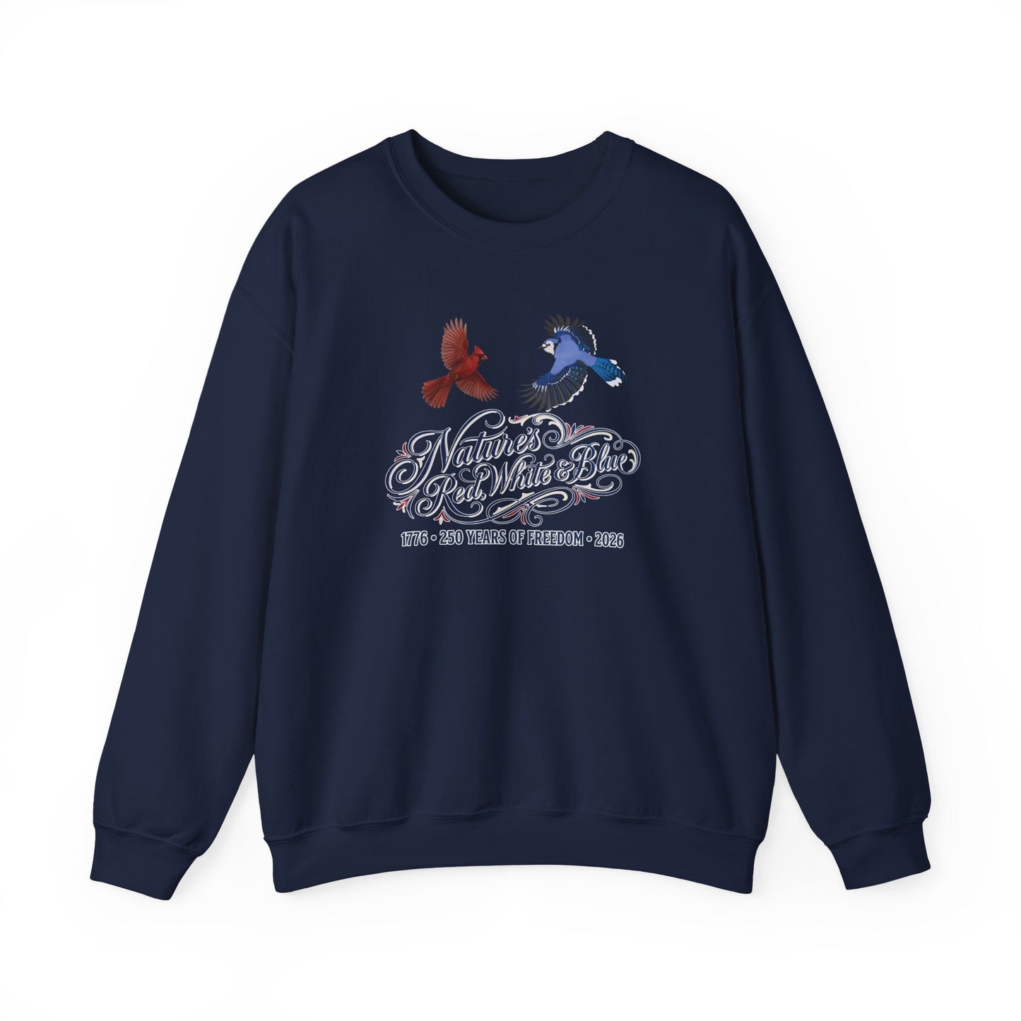 Blue Jay and Cardinal Sweatshirt – Animal Lover Gift, Avian Enthusiast