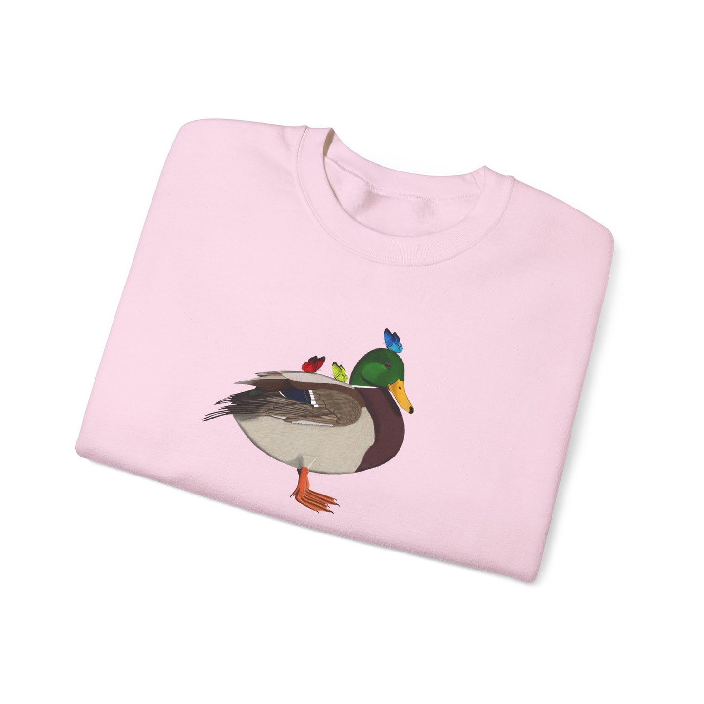 Mallard with Butterflies Bird Birding & Birdwatching Sweatshirt