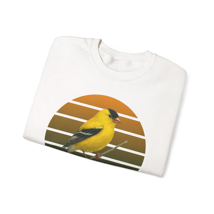 American Goldfinch Sweatshirt | Unisex Bird Lover Pullover | Wildlife Birder Gift | Songbird Crewneck