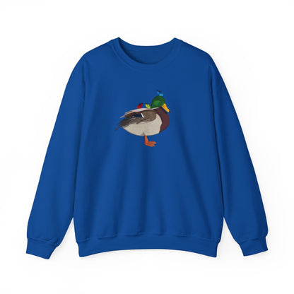 Mallard with Butterflies Bird Birding & Birdwatching Sweatshirt