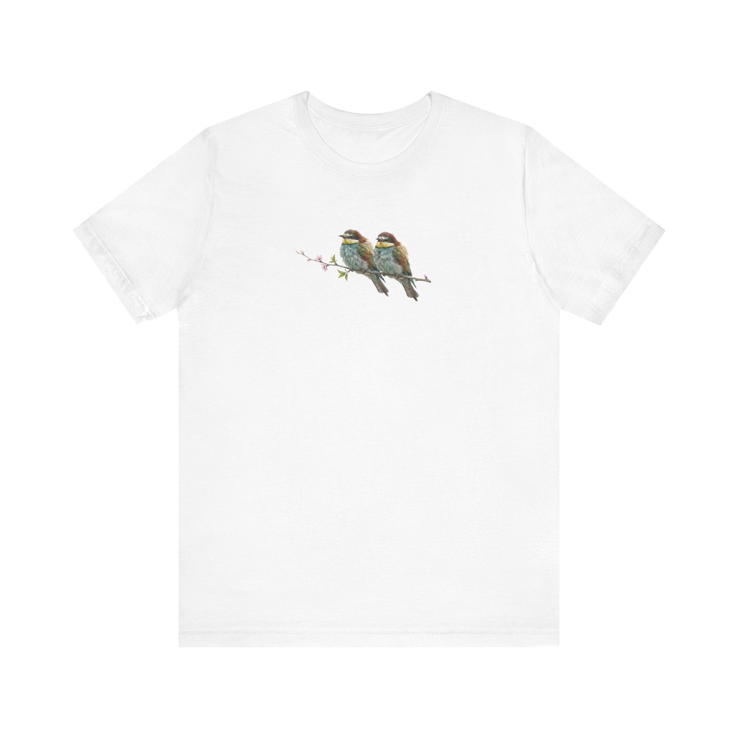 Bee-Eater Fledgling T-Shirt | Spring Blossoms Unisex Graphic Tee for Bird Watchers