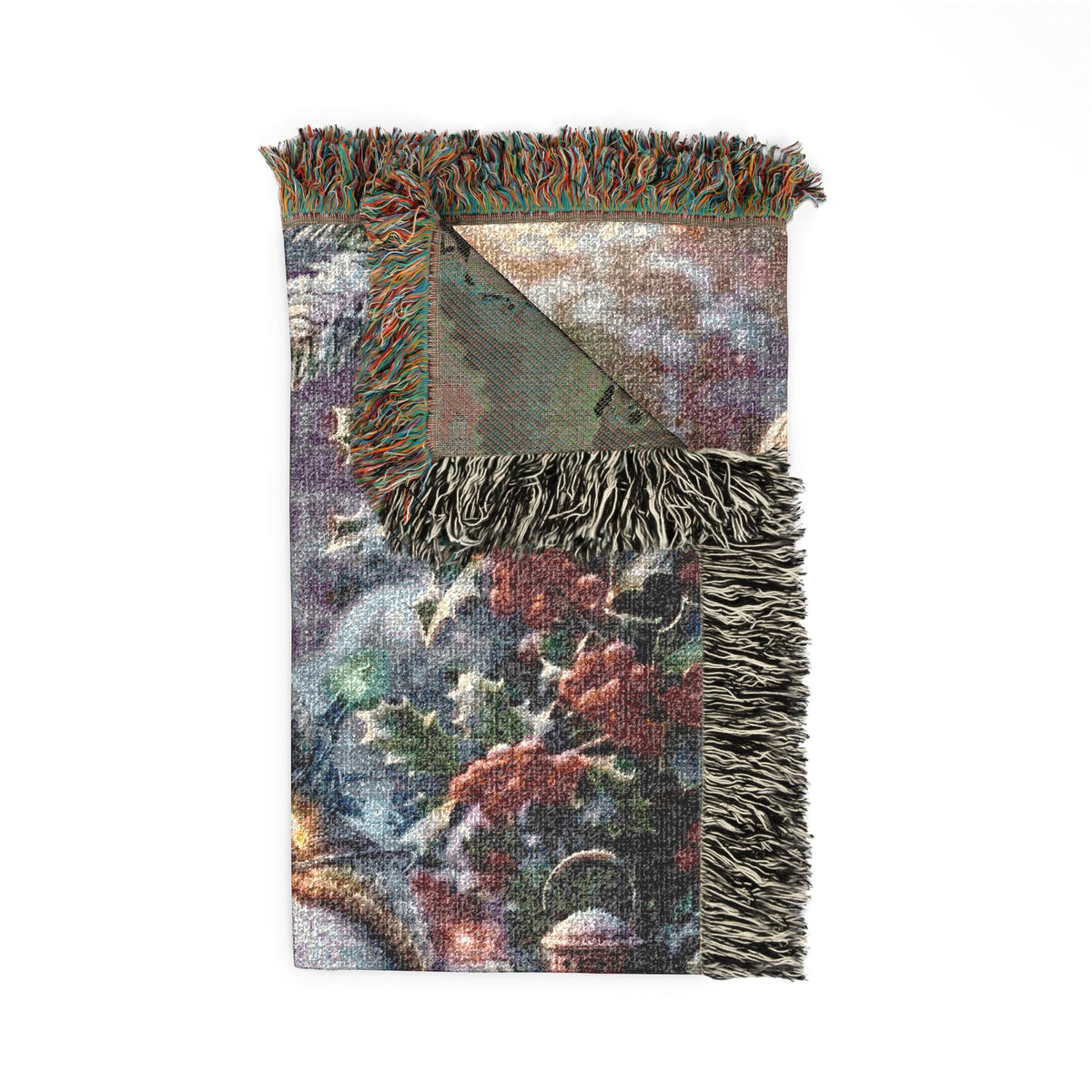 Goose Woven Blanket – Tangled Lights Christmas Throw