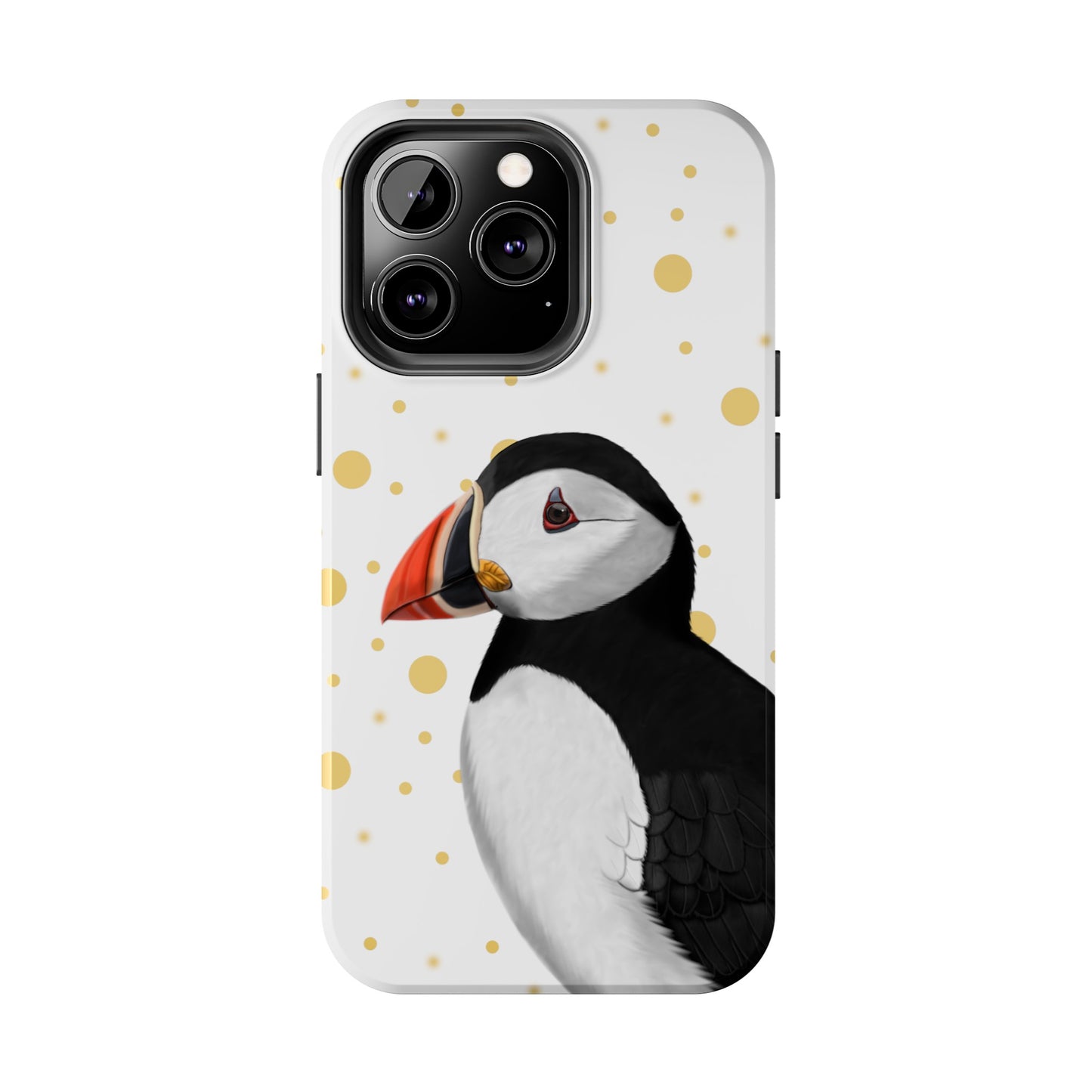 Puffin Bird Art Tough Phone Case White