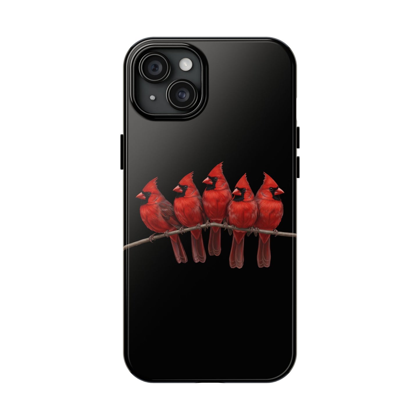 Cardinal Dual-Layer iPhone Case with Bird Art – The Perfect Gift for Ornithologists & Bird Lovers