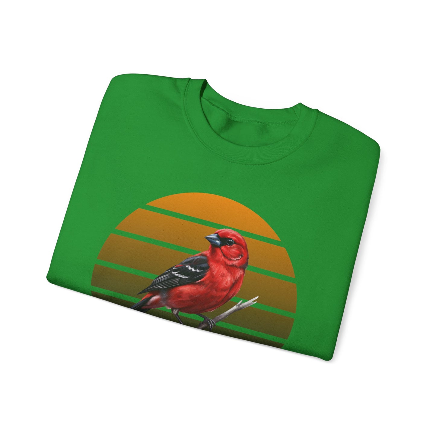 Scarlet Tanager Sweatshirt | Bird Watcher Crewneck | Unisex Songbird Gift for Bird Lovers