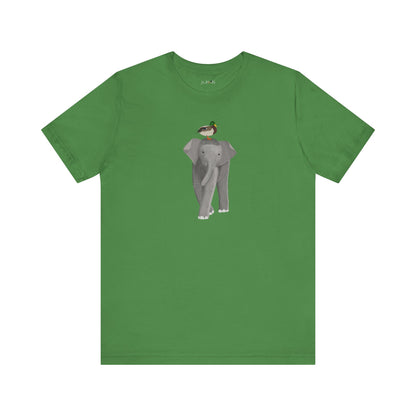 Elephant with Mallard Duck Birds Birding & Birdwatching T-Shirt