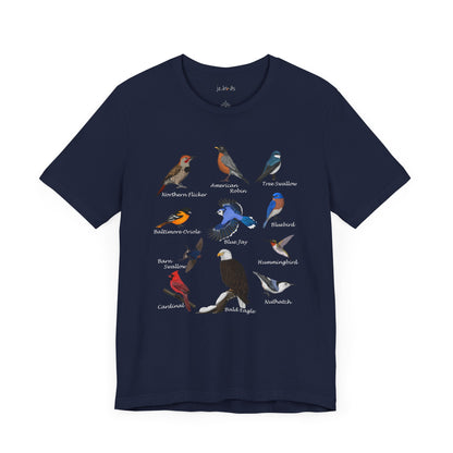 Blue Jay Cardinal Hummingbird Robin Bald Eagle Birding & Birdwatching Bird T-Shirt