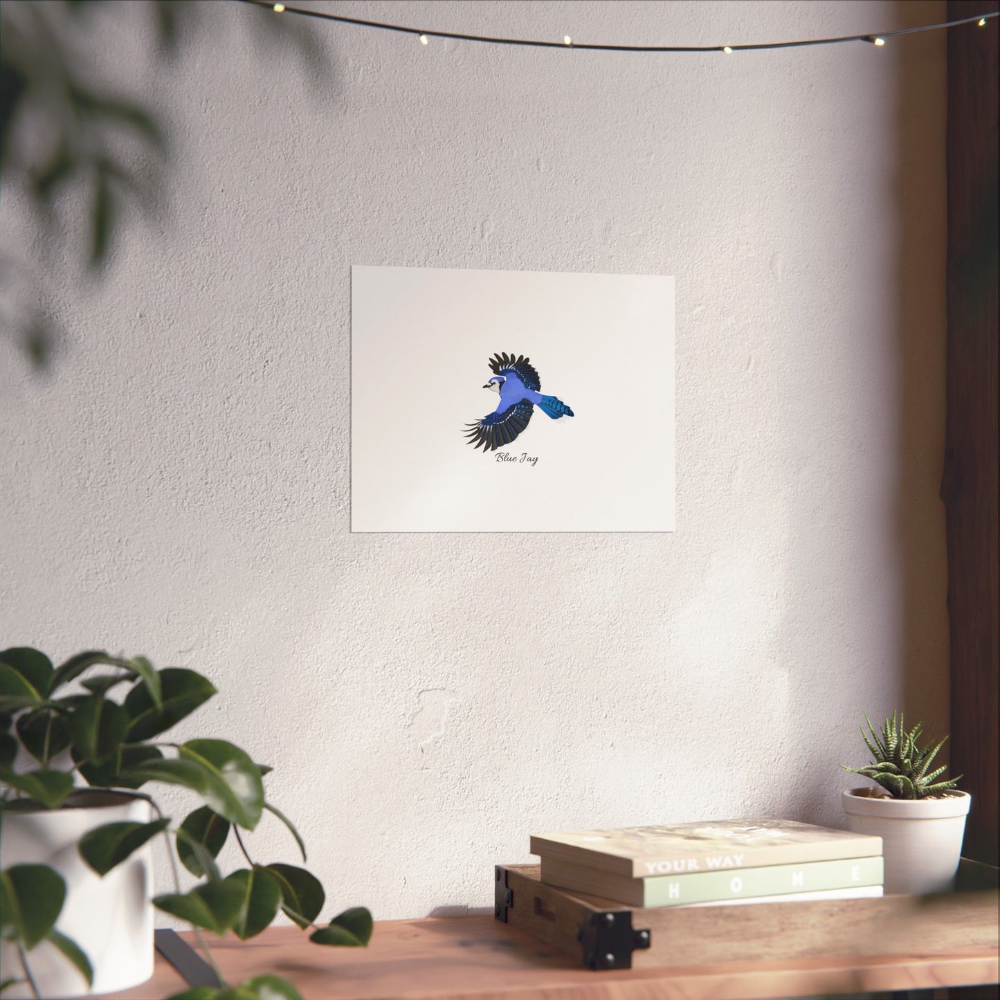 Blue Jay Bird Birding Matte Poster