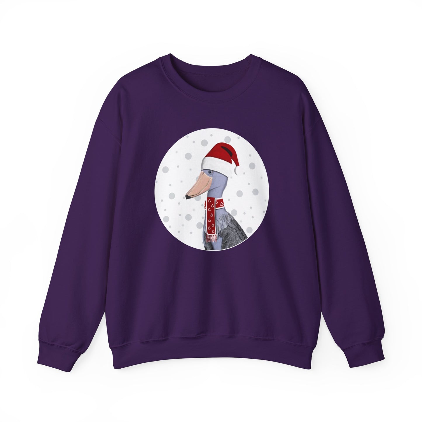 Shoebill Santa Claus Christmas Birdwatcher Biologist Bird Sweatshirt