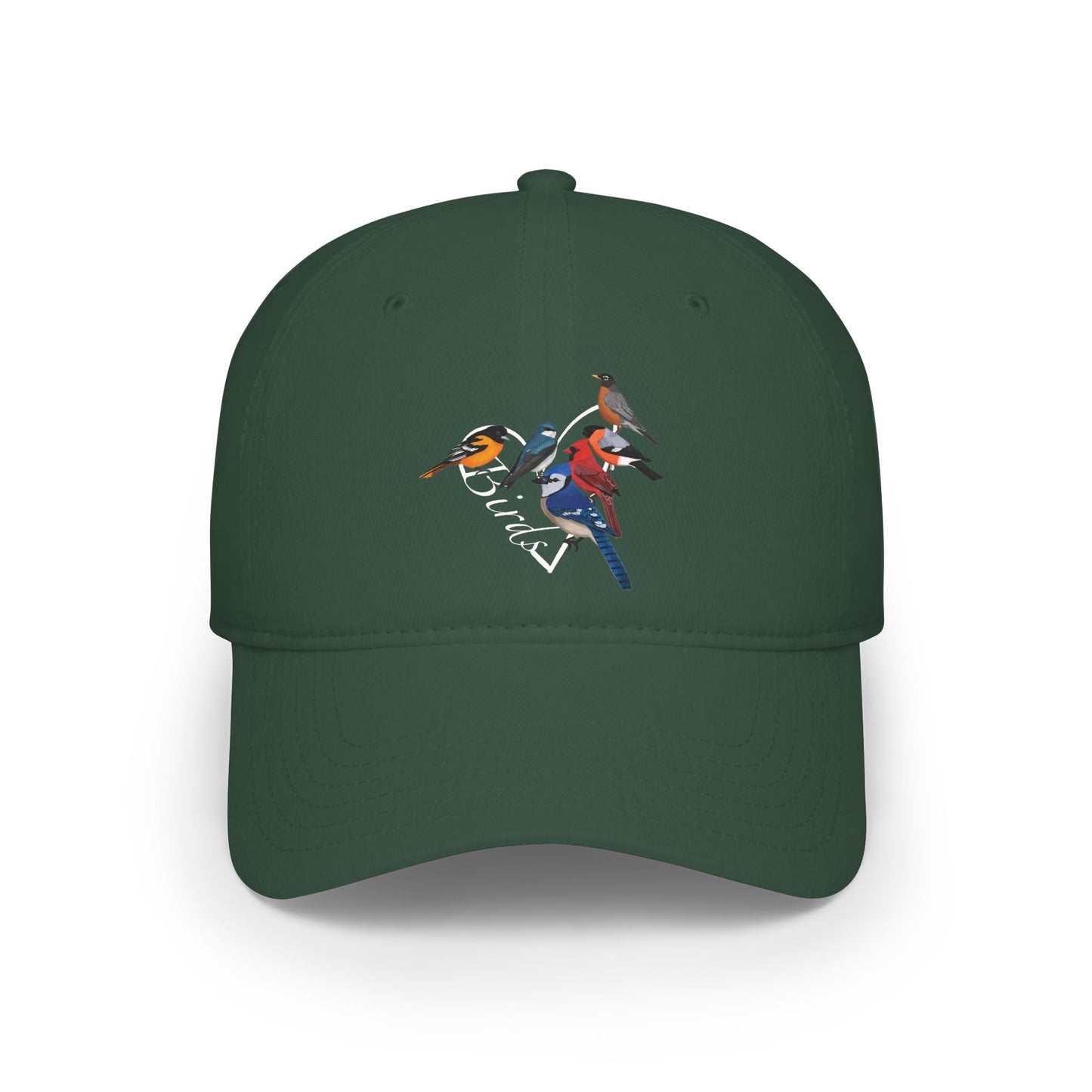 Blue Jay Cardinal Robin Oriole Cap Heart | Birdwatching & Birdlover Backyard Bird Hat