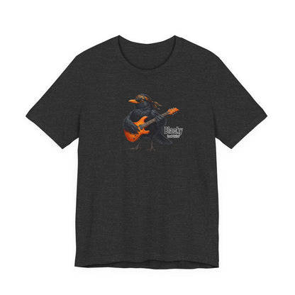 Blacky die Amsel (Lead Guitar) – Offizielles The Backyard Birds Premium T-Shirt