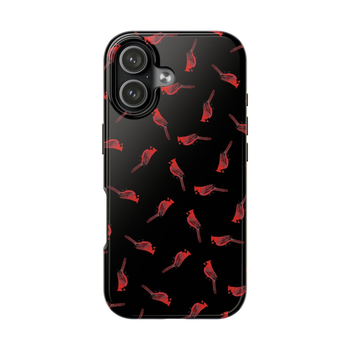 Cardinal iPhone Case Black – Premium Tough Phone Cover for Bird Lovers