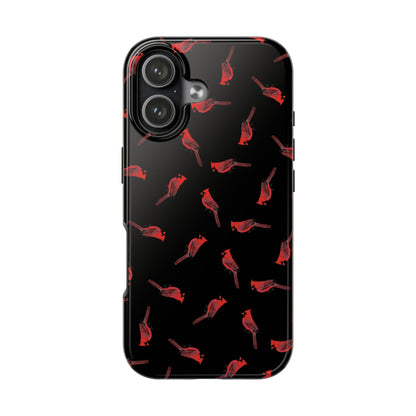 Cardinal iPhone Case Black – Premium Tough Phone Cover for Bird Lovers