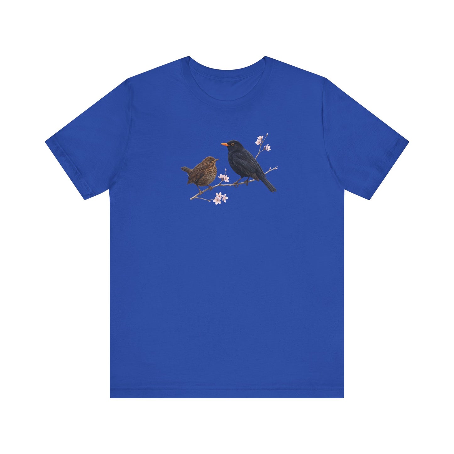 Blackbird & Fledgling T-Shirt | Spring Blossoms Unisex Graphic Tee