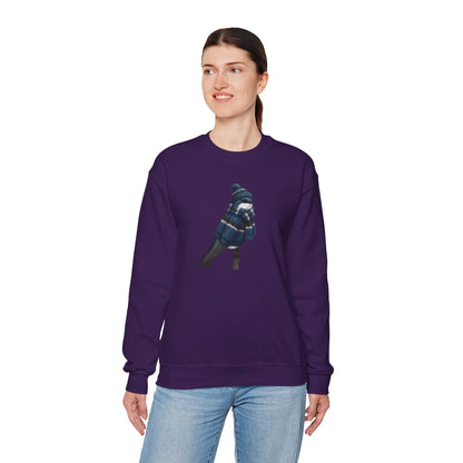 Tree Swallow Winter Sweatshirt | Bird Watcher Crewneck | Unisex Songbirds Wearing Knit Gift for Bird Lovers