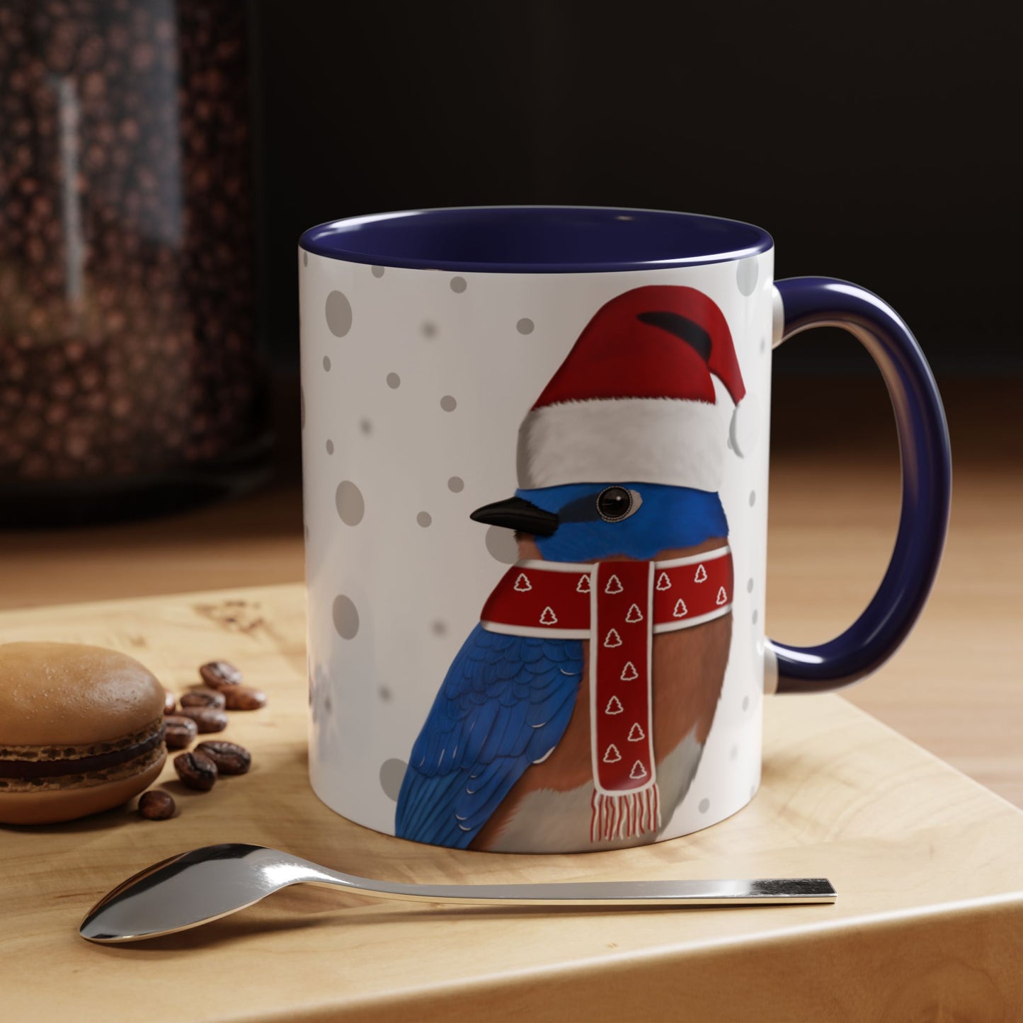 Bluebird Christmas Bird Coffee Mug