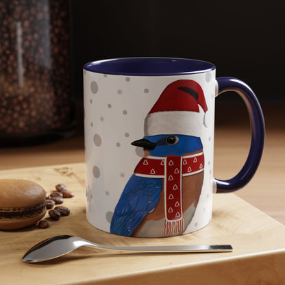 Bluebird Christmas Bird Coffee Mug