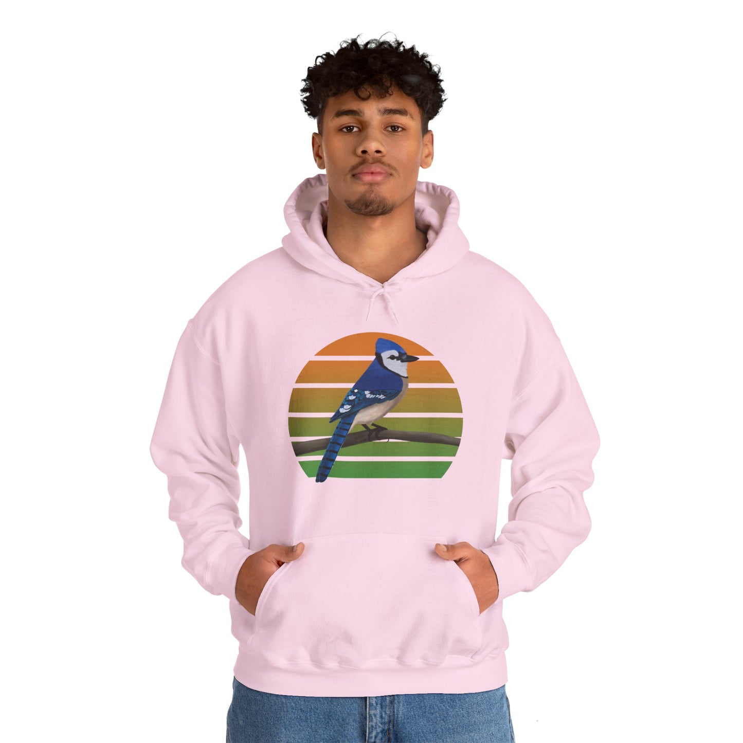 Blue Jay Bird Hoodie