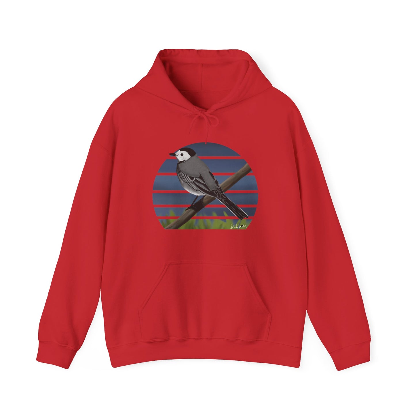 White Wagtail Bird Hoodie