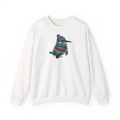 Eisvogel in Strick Weihnachts-Sweatshirt | Unisex Vogel Sweater für Vogelfreunde & Vogelbeobachter