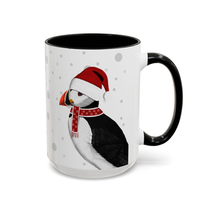 Puffin Christmas Bird Coffee Mug