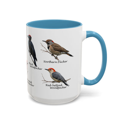 Woodpecker Mug on 11 oz background