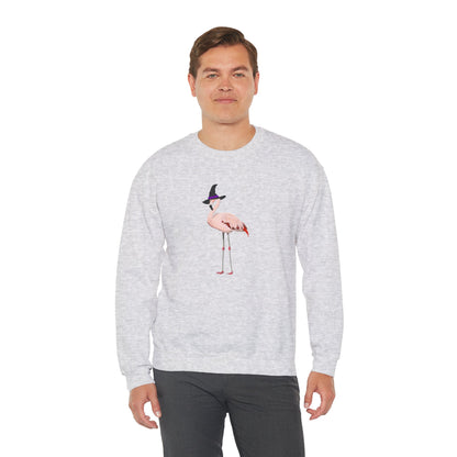 Flamingo Halloween Birds Witch Birdwatcher Sweatshirt